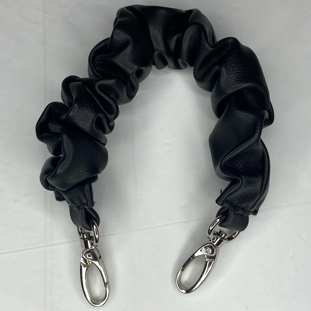 Purse/ Wallet Ruffled Handle- Detachable Faux Leather